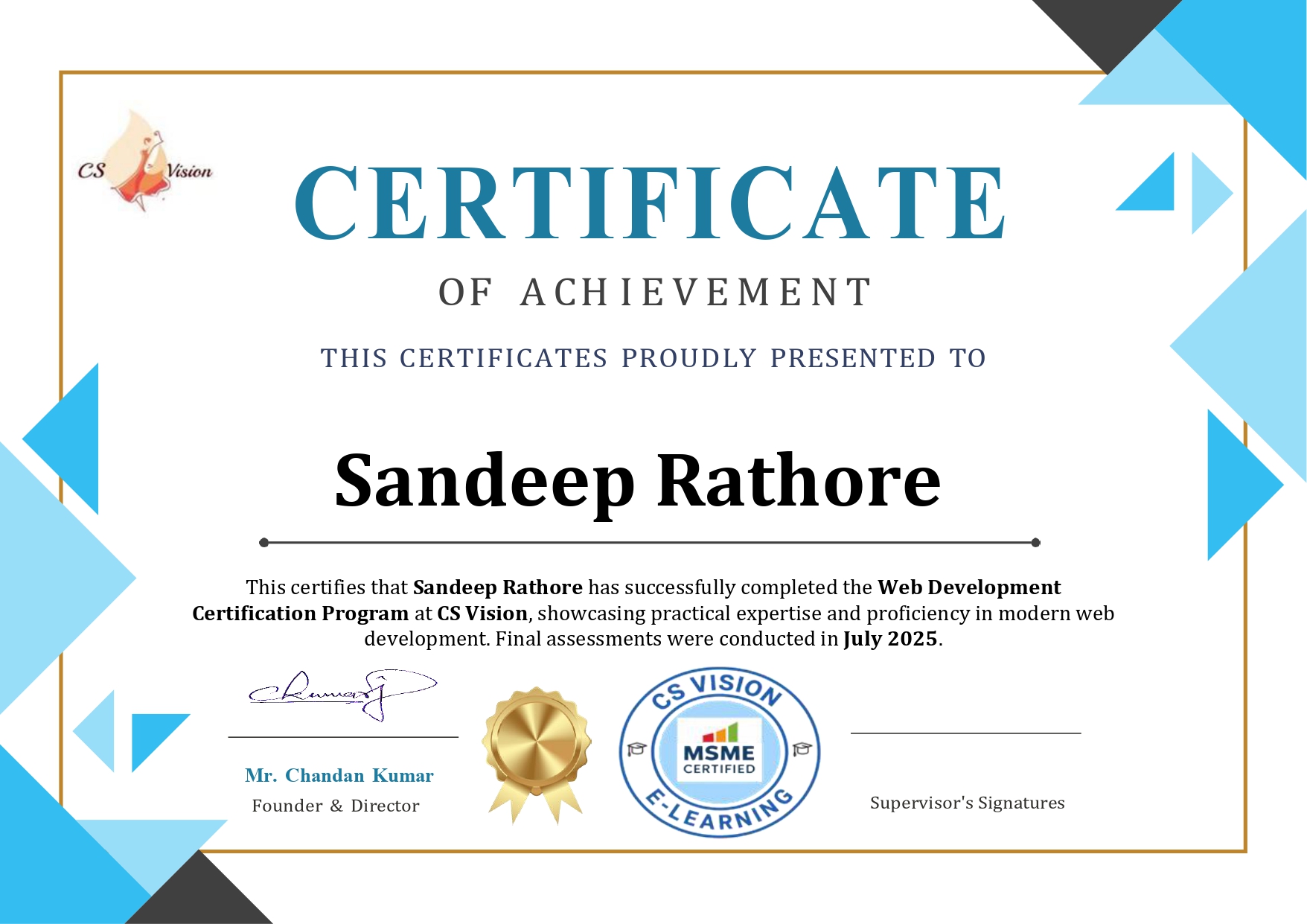 Sample IT Certificate
